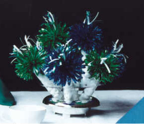 Sapphire and Emerald Centerpiece