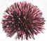 Metallic Burgundy Pompom