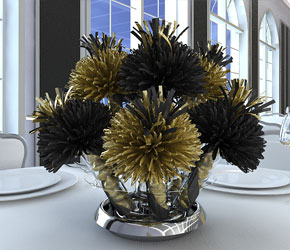 Black and Gold Centerpiece