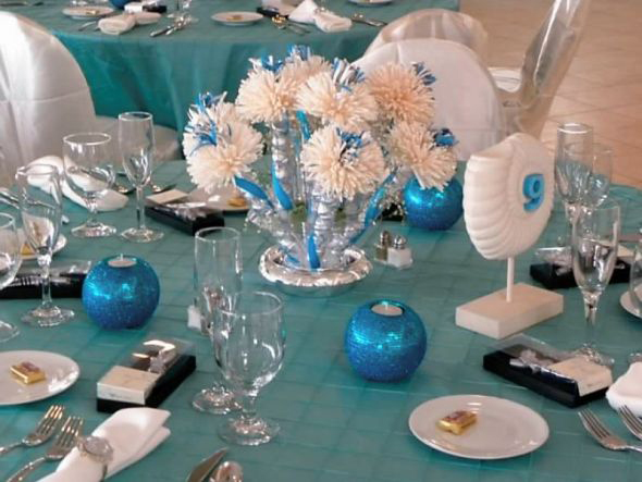 Blue And White Themed Wedding For Ryan And Sandy.