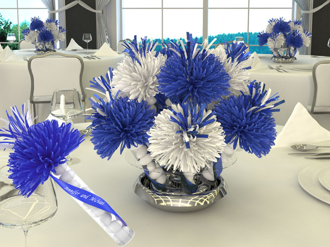 Malt-o-Meals Company Party Design In Blue And White