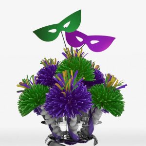 Purple And Green New Orleans Mardi Gras Centerpiece